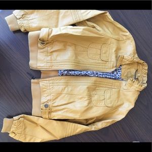 Mustard Yellow Leather Jacket